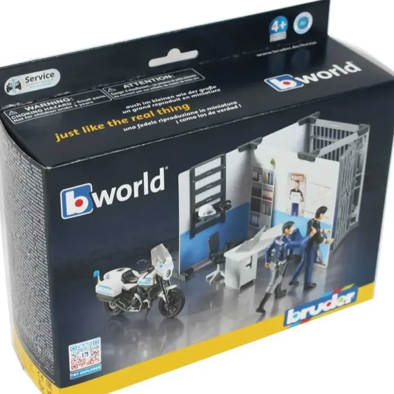 Bruder polisstation med motorcykel och figurer 62732
