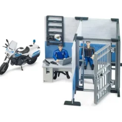 Bruder polisstation med motorcykel och figurer 62732