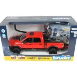 Bruder RAM 2500 Power Wagon med Motorcykel och Figur 02502
