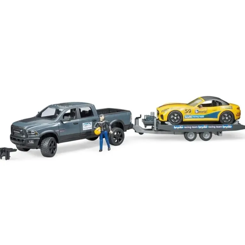 Bruder RAM Power Wagon och Roadster Racing Team 02504
