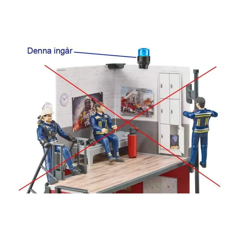 Bruder Roterande Lampa Ljus 02807