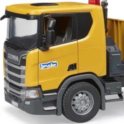 Bruder Scania Super 560R Lastbil med lyftkran och tillbehör 03551