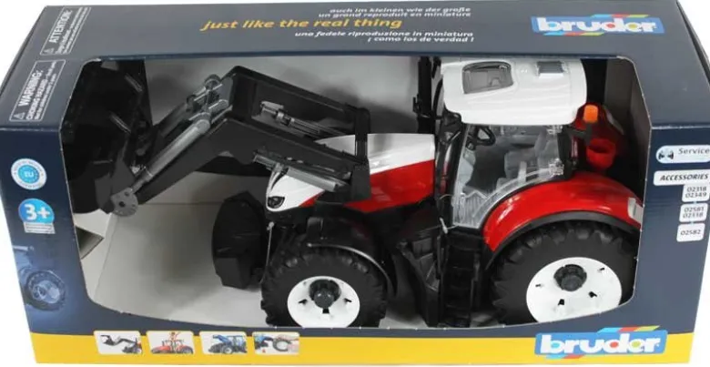 Bruder Steyr 6300 Terrus CVT Traktor med Frontlastare och Skopa 03181