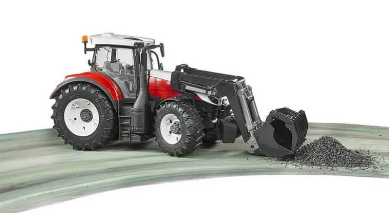 Bruder Steyr 6300 Terrus CVT Traktor med Frontlastare och Skopa 03181