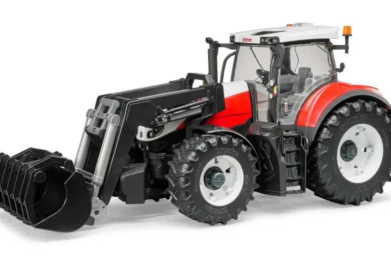 Bruder Steyr 6300 Terrus CVT Traktor med Frontlastare och Skopa 03181