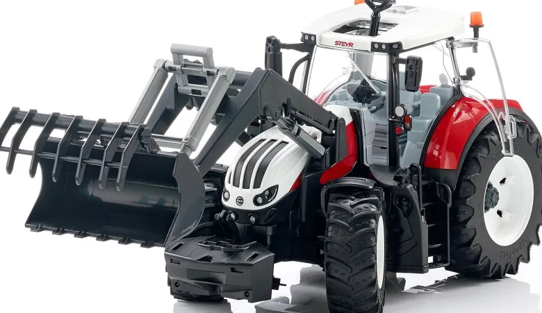 Bruder Steyr 6300 Terrus CVT Traktor med Frontlastare och Skopa 03181
