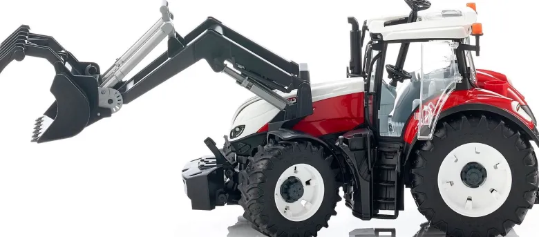 Bruder Steyr 6300 Terrus CVT Traktor med Frontlastare och Skopa 03181