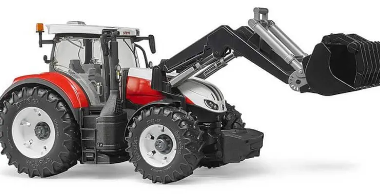 Bruder Steyr 6300 Terrus CVT Traktor med Frontlastare och Skopa 03181