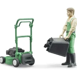 Bruder Trädgårdsmästare Figur med gräsklippare 62103
