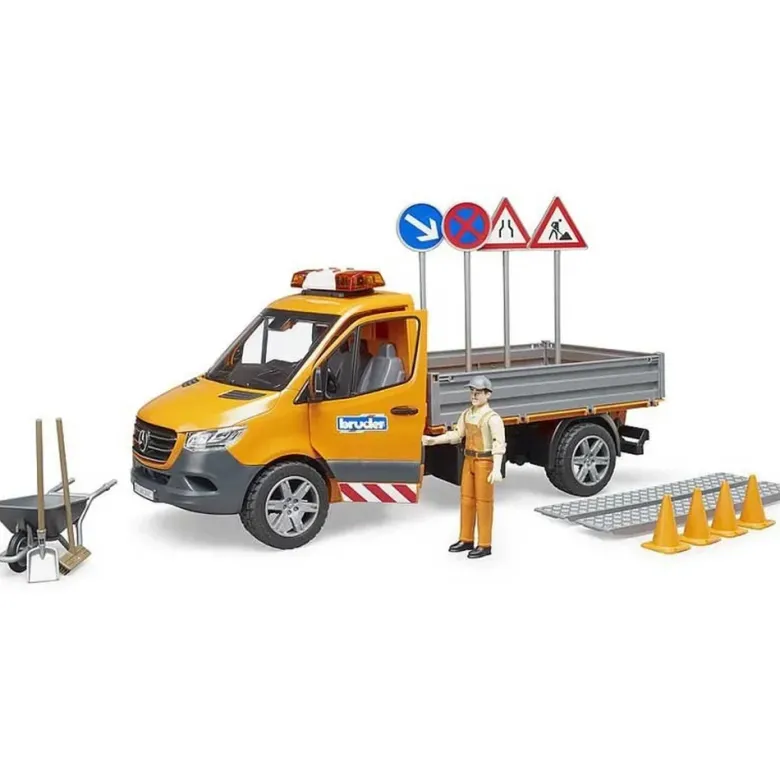 Bruder Vägarbetsbil Mercedes Benz Sprinter 02677