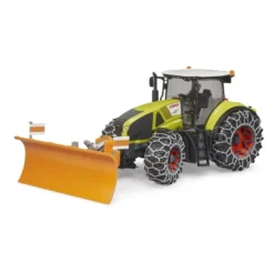 Claas Axion 950 med plogblad och snökedjor