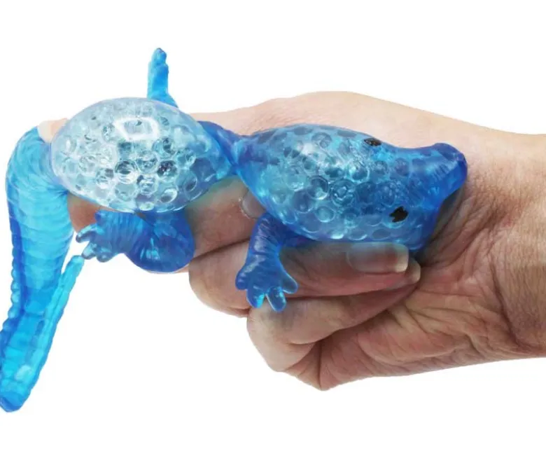 26 cm Krokodil klämdjur med vatten och pärlor