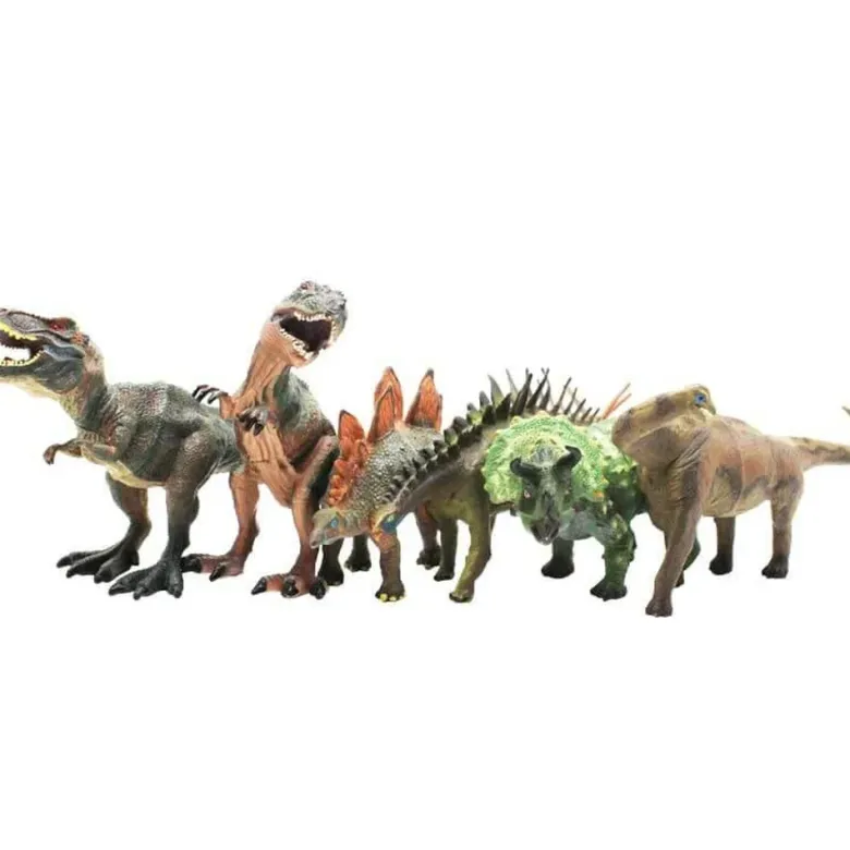 Dinosauriefigurer 6 st. 20 cm