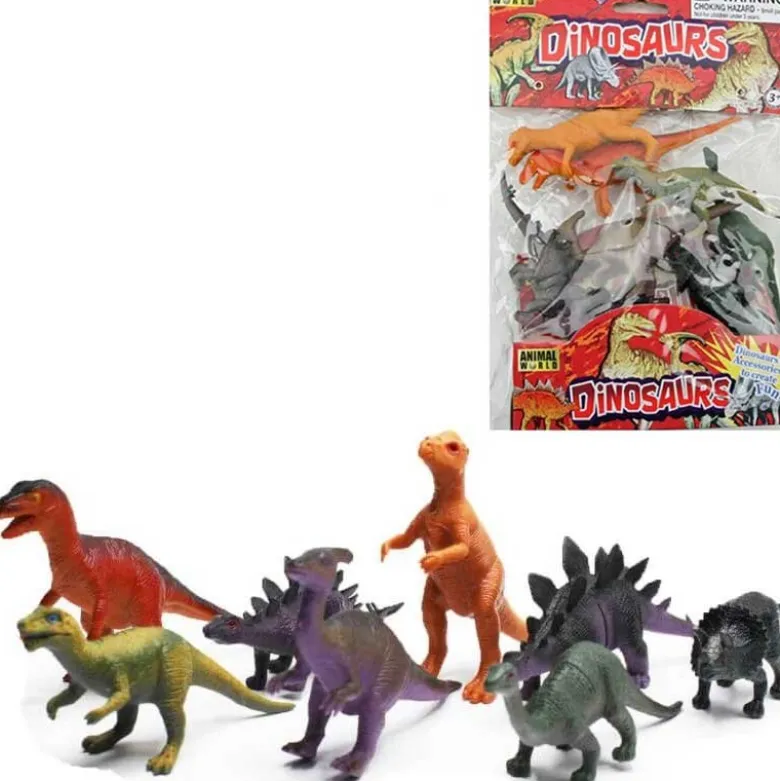 Dinosauriefigurer 8 st. 12 cm