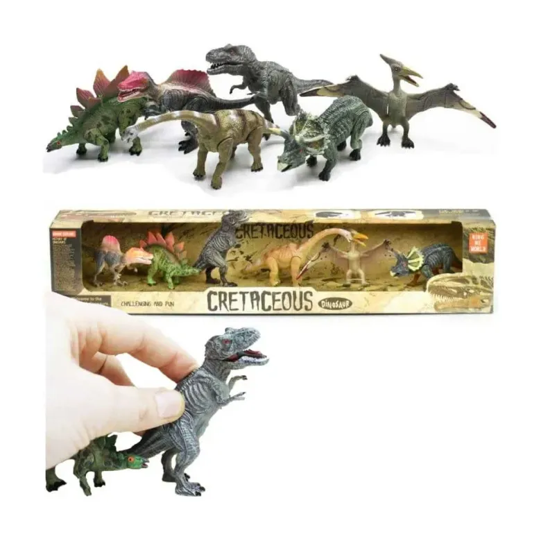 Dinosaurier leksaksfigurer 6 st. 14 cm