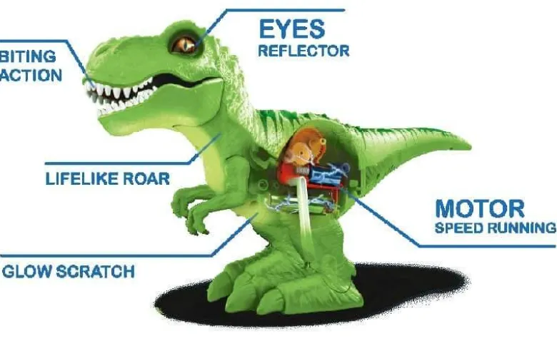 Dinosaurie T-Rex Grå Zuru Robo Alive Dino Interaktiv