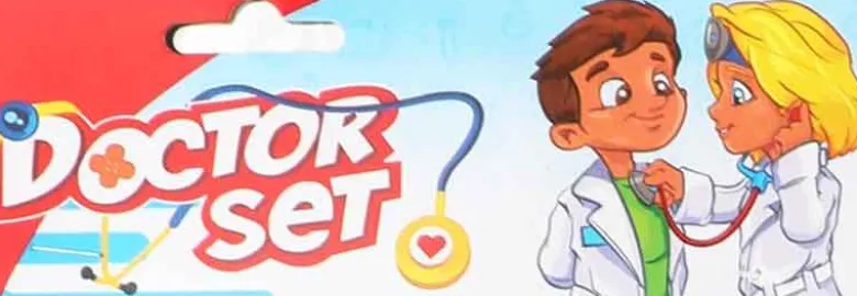 Doktorsrock med tillbehör för barn 3-7 år