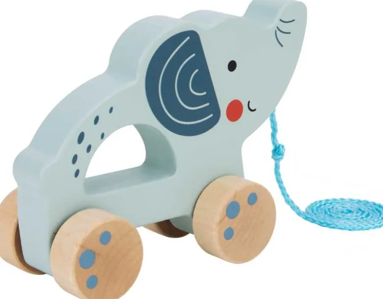 Dragleksak i trä elefant Tooky Toy
