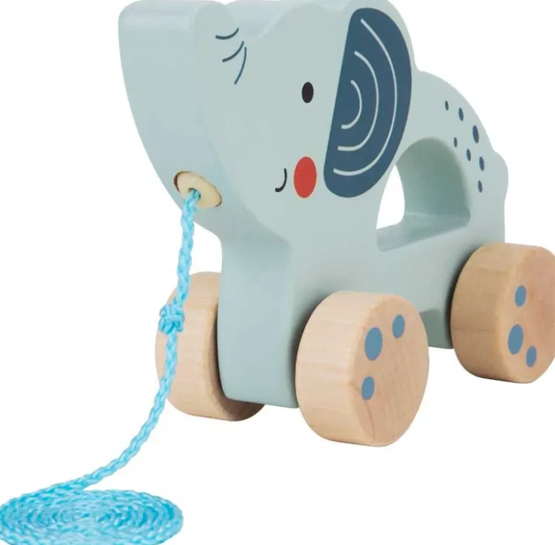 Dragleksak i trä elefant Tooky Toy