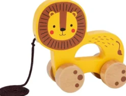 Dragleksak i trä lejon Tooky Toy
