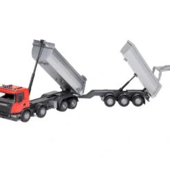 Emek Leksakslastbil Scania G 490 med Tippbart Släp Röd