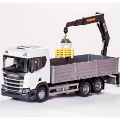 Emek Scania R 500 Next Generation Kranbil med Pallar Vit