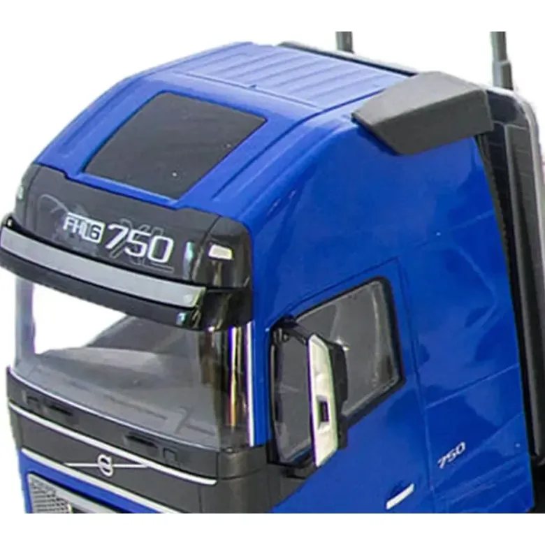 Emek Volvo FH16/750 Timmerbil Blå med Kranhytt