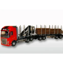 Emek Volvo FH16/750 Timmerbil Röd med Kranhytt