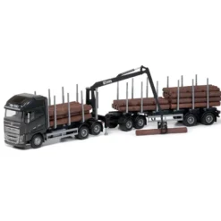 Emek Volvo FH16/750 Timmerbil Svart Kranhytt