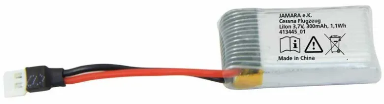 Extra batteri LiPo 3,7 volt, 300 mAh till RC flygplan Cessna 182 D-MJ22