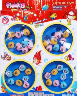 Fiskespelet 32 st. fiskar 4 spelare