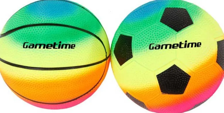 Fotboll och Basketboll Gummi 10 cm