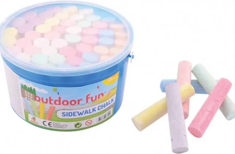 Gatukritor 50 st. 10,5 cm i hink till barn
