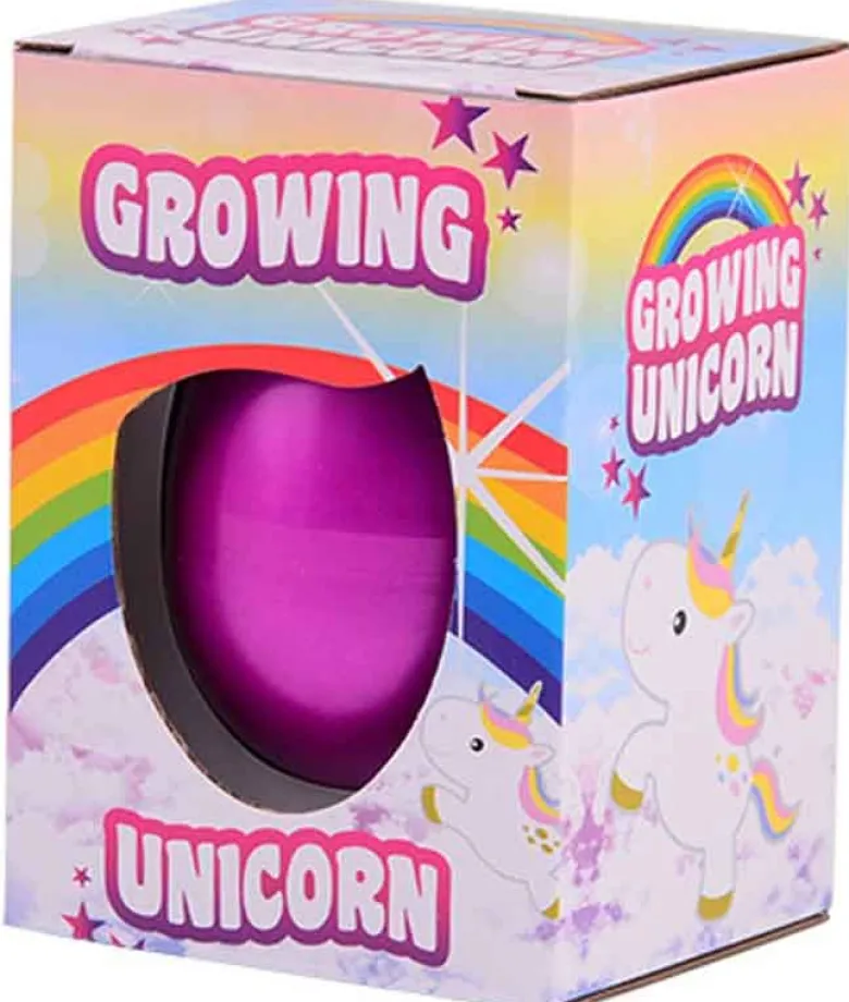 Ägg Unicorn växande enhörning 11 cm