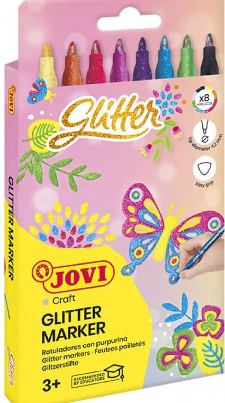 Glitter Tuschpennor Fiberpenna Jovi
