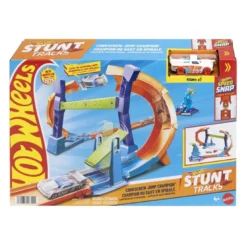 Hot Wheels Stunt Tracks Corkscrew Jump Champion
