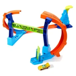 Hot Wheels Stunt Tracks Corkscrew Jump Champion