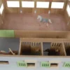 Häststall med paddock och 3 st. stallboxar Kids Globe 1:32