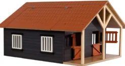 Häststall 2 st. stallboxar till hästar Schleich Kids Globe 1:24