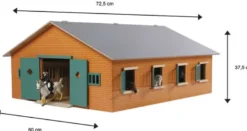 Häststall 7 st. stallboxar till Schleich hästar leksak Kids Globe 1:24