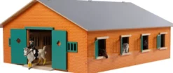 Häststall 7 st. stallboxar till Schleich hästar leksak Kids Globe 1:24