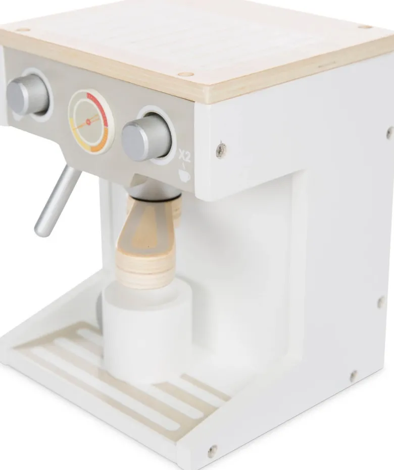 Kaffemaskin i trä leksak till barn Woodi World Toy