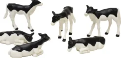 Kalvar av rasen Holstein leksaksdjur Kids Globe 1:32