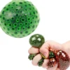 Klämboll Alienägg Fidget med mjuka svarta pärlor