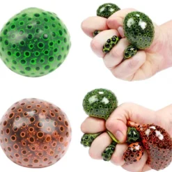 Klämboll Alienägg Fidget med mjuka svarta pärlor