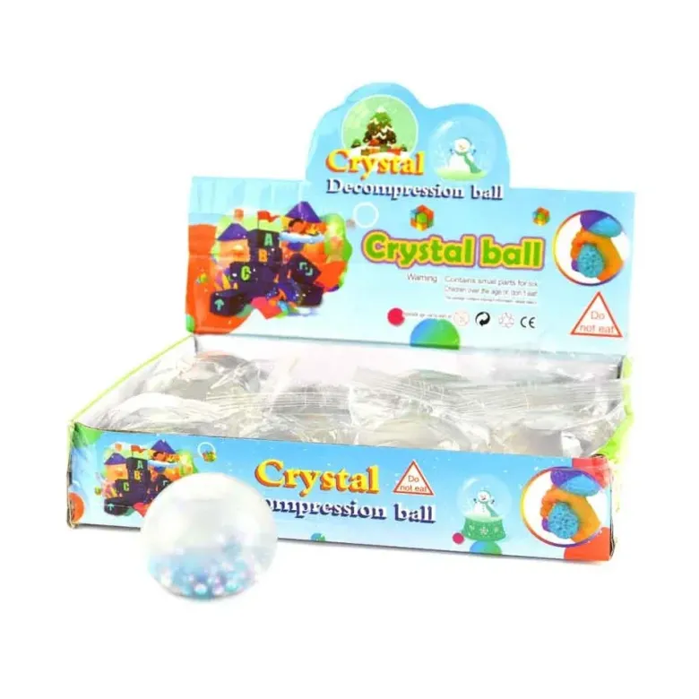 Klämboll Sticky med pärlor 6 cm