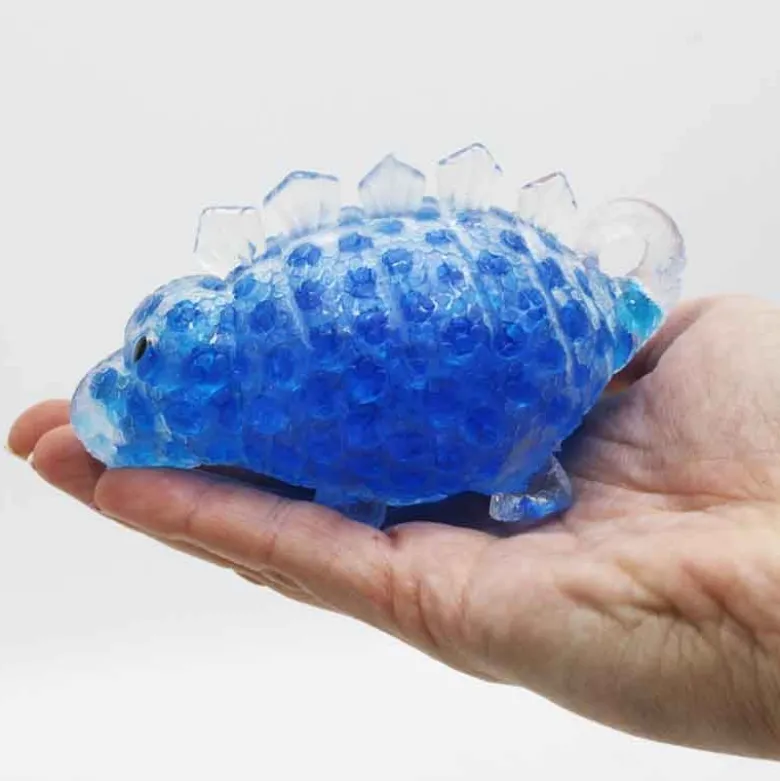 Klämdinosaurie klämdjur med mjuka pärlor 11 cm