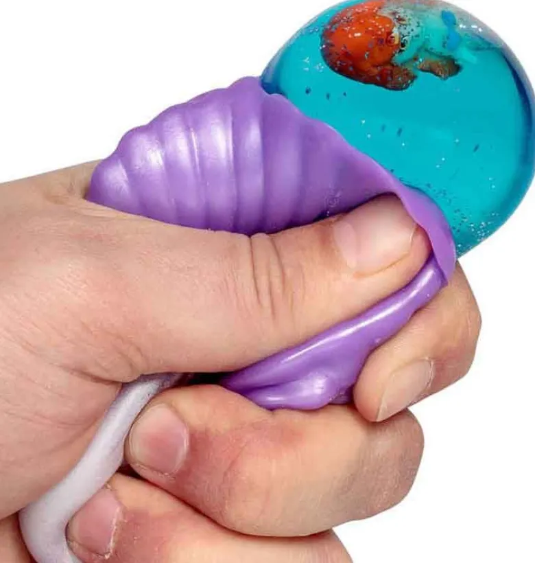 Klämsnäcka Fidget Toy med sjöjungfru 9 cm
