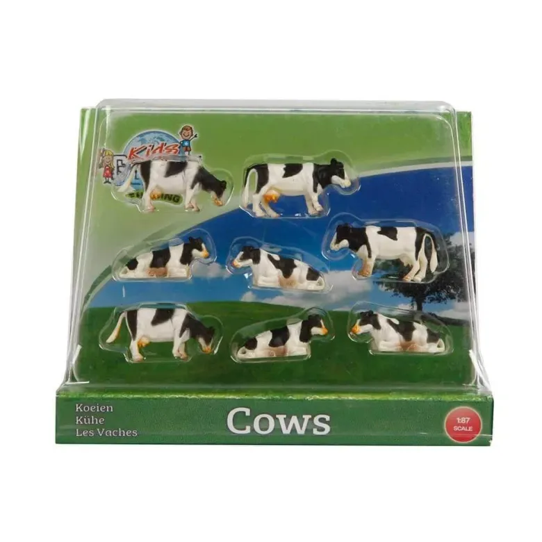 Kossor rasen Holstein 8 st. leksaksdjur Kids Globe 1:87