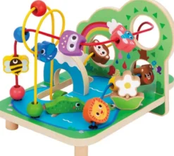 Kulbana med skogstema i trä till barn aktivitetsleksak Tooky Toy